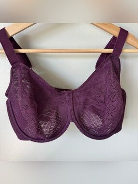 WACOAL Size 36DDD Visual Effects Minimizer Underwire Bra in Purple - 857210
